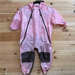 Kids Pink One Piece Tuffo Rain Suit